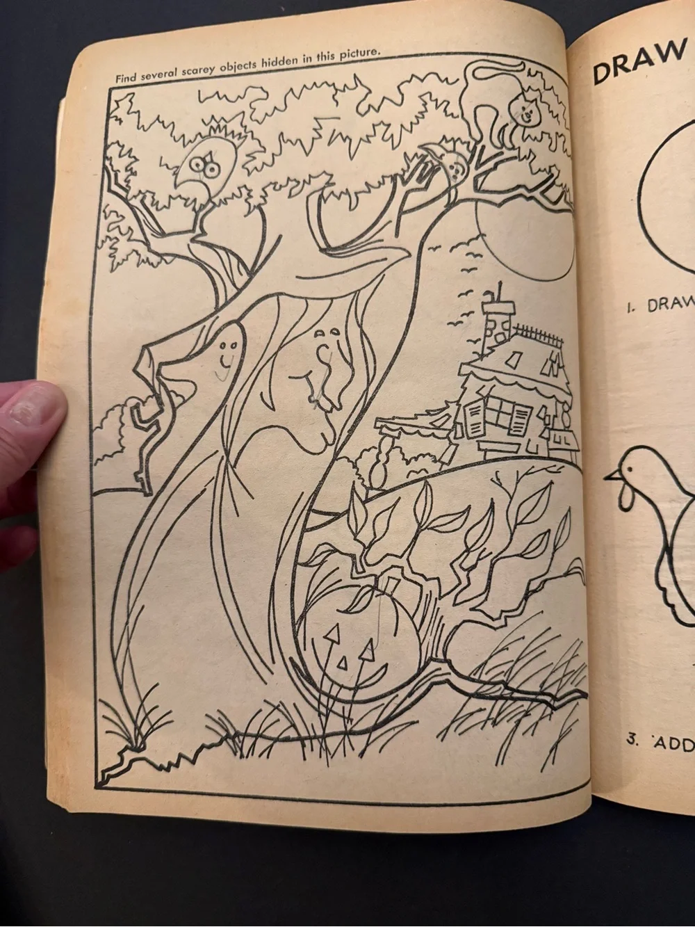 VTG Holiday Halloween Things to Do Activity Book - Yellow